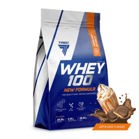 Whey 100 - 2000g New Formula Odżywka białkowa Smaki czekoladowe Trec Nutrition